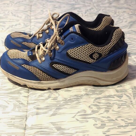 Apex Men's Stealth Runner Active Athletic Running Shoe V Last White/Blue Size 11 - Picture 3 of 9